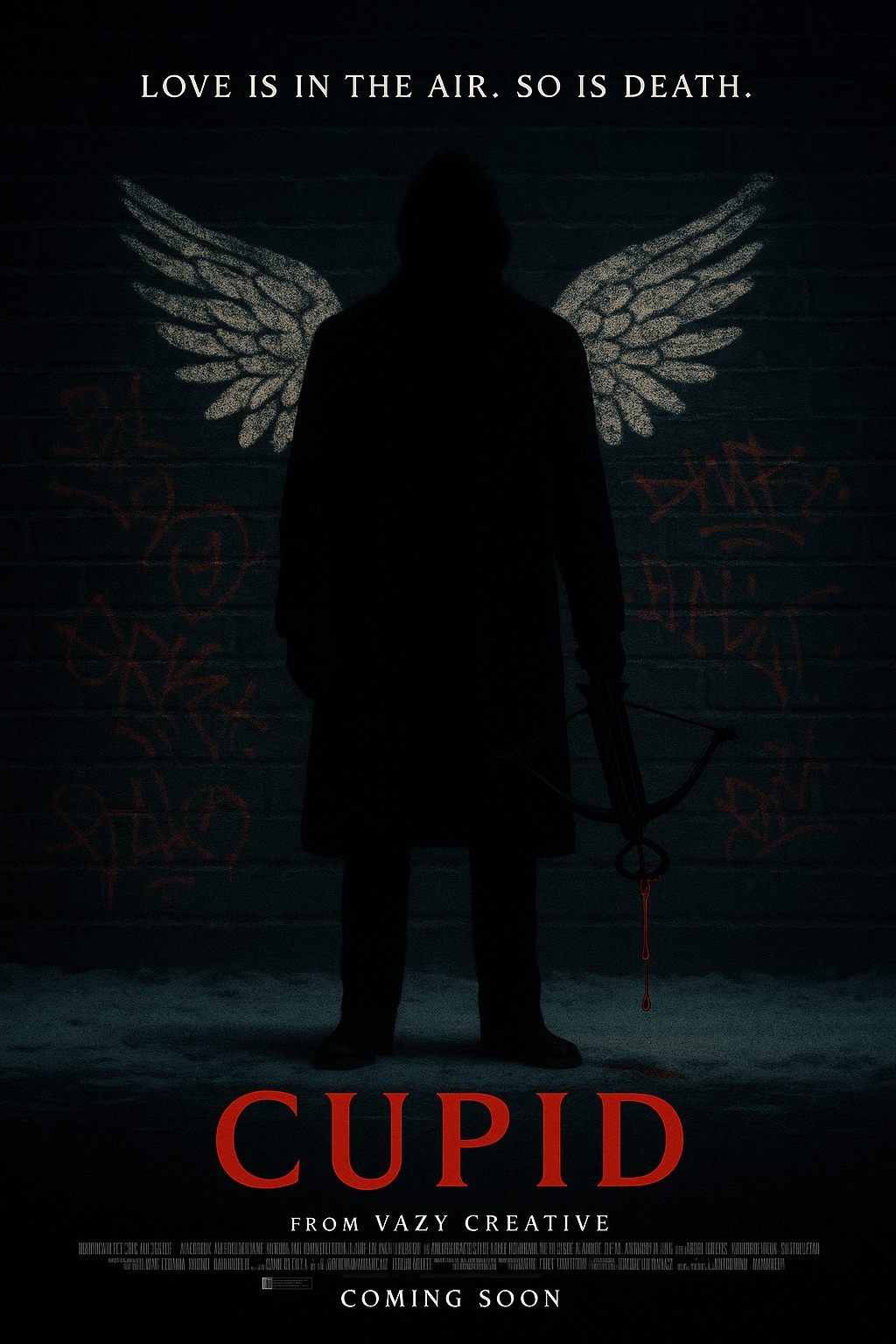 Poster for CUPID, a horror film about a masked killer who hunts the newly engaged in Chicago.